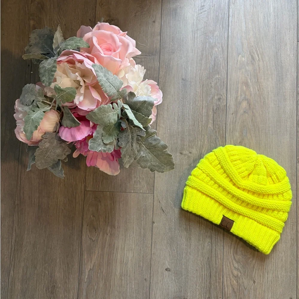 Bright‎ Yellow Knit Beanie